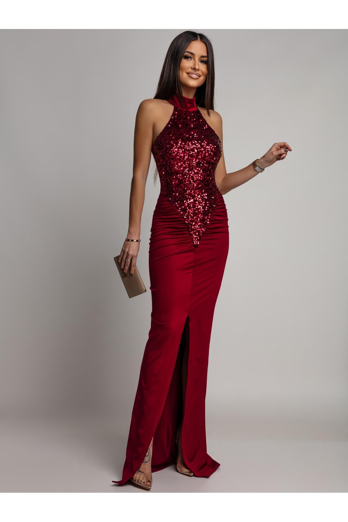 Rochie maxi Raisa, Rosu