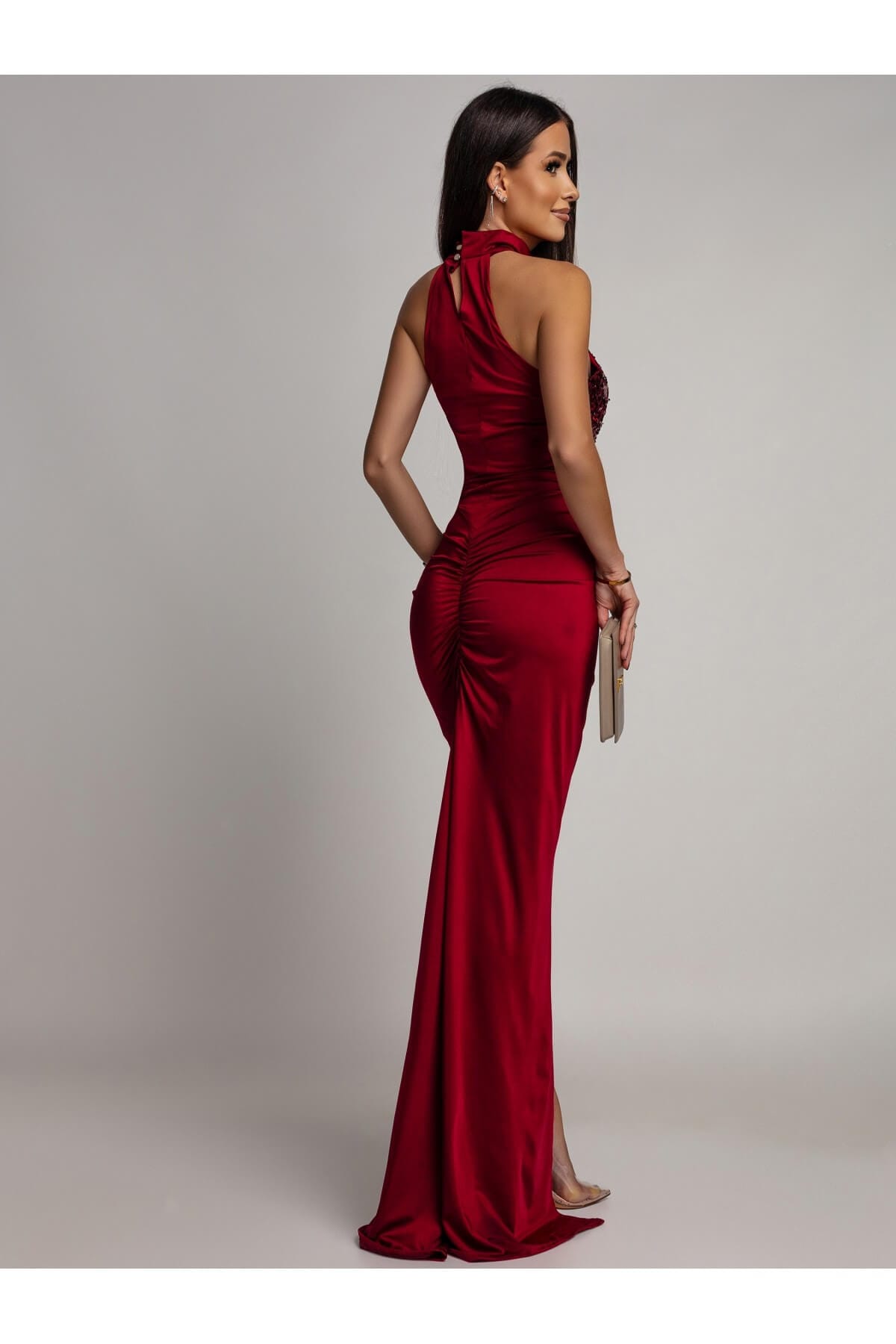 Rochie maxi Raisa, Rosu