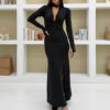 Rochie maxi Kendall, Negru