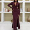 Rochie maxi Kendall, Burgundy