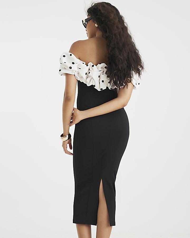 Rochie midi Karra, Negru
