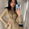 Rochie midi Charlot, Bej