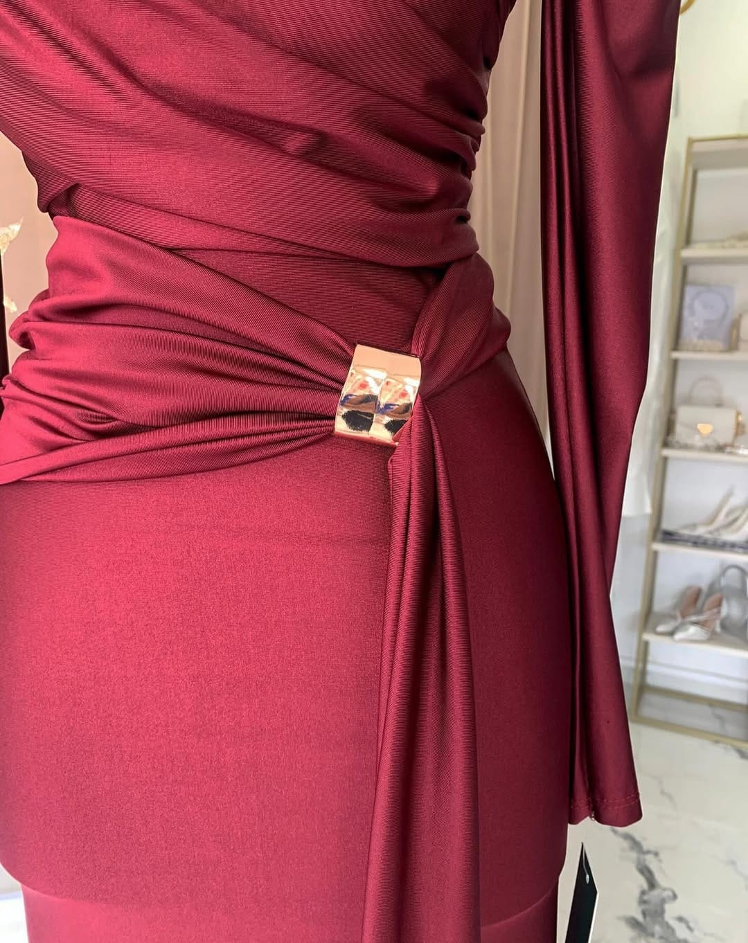 Rochie maxi Charlize, Burgundy