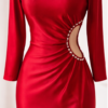 Rochie midi Ariana, Rosu