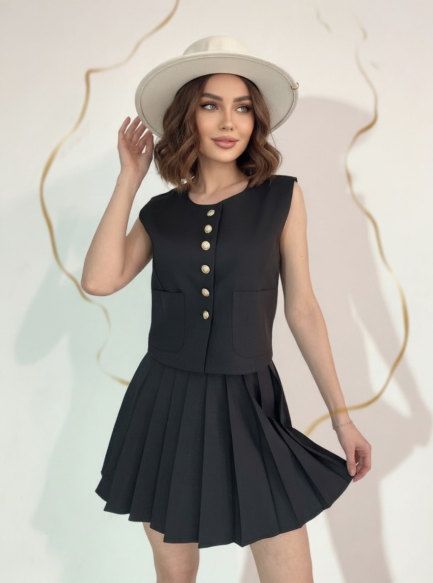 Compleu Dama Amaris, Negru