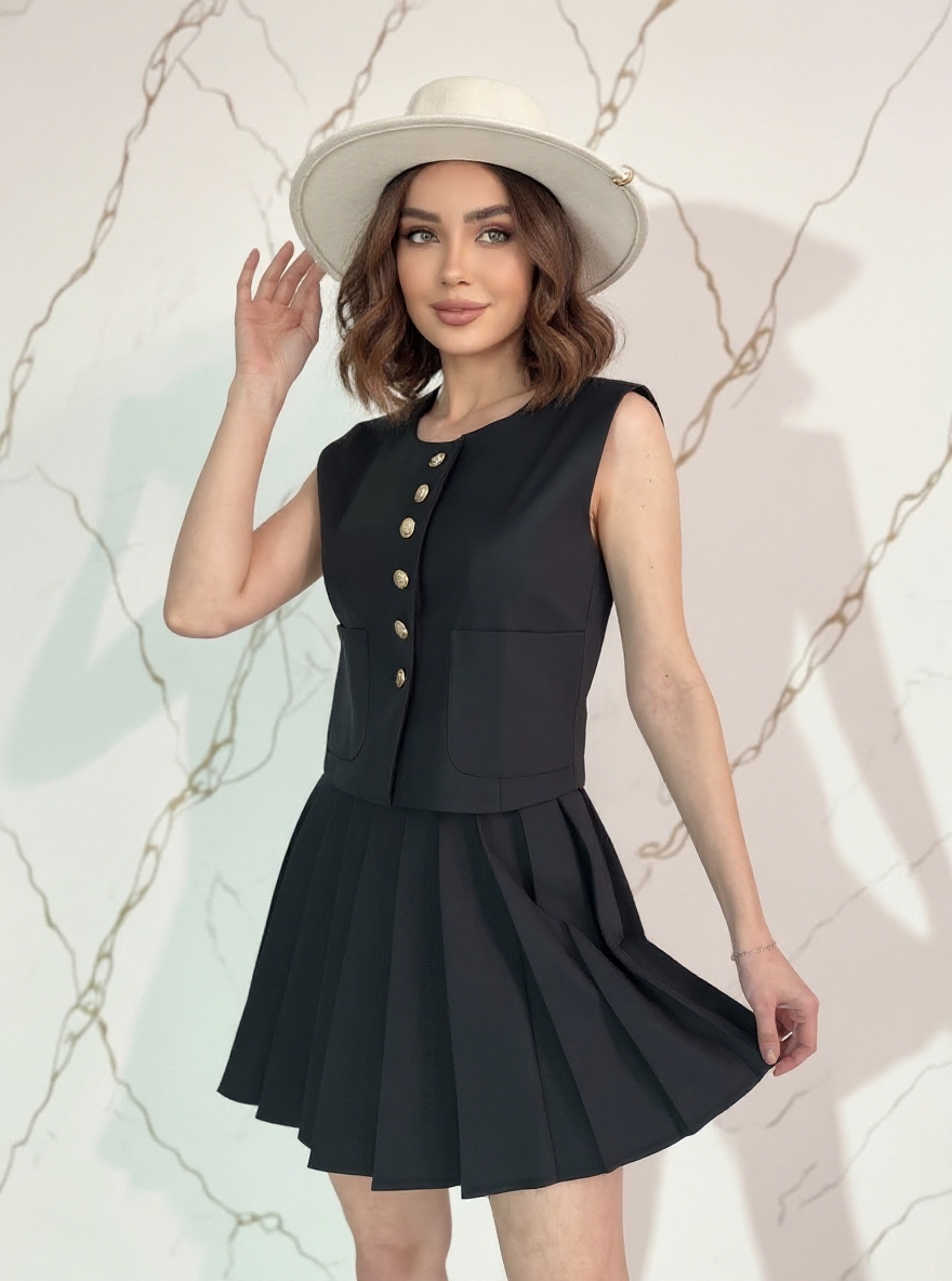 Compleu Dama Amaris, Negru