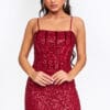Rochie mini Forema, Rosu