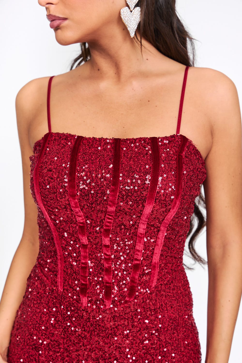 Rochie mini Forema, Rosu