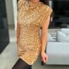 Rochie mini Thalia, Auriu