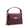 Geanta din piele naturala Tiffany, Bordo