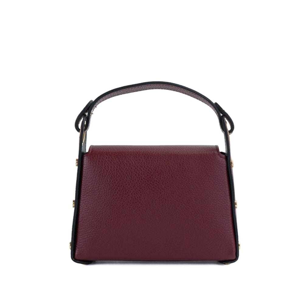 Geanta din piele naturala Tiffany, Bordo