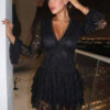 Rochie-Salopeta mini Sore, Negru