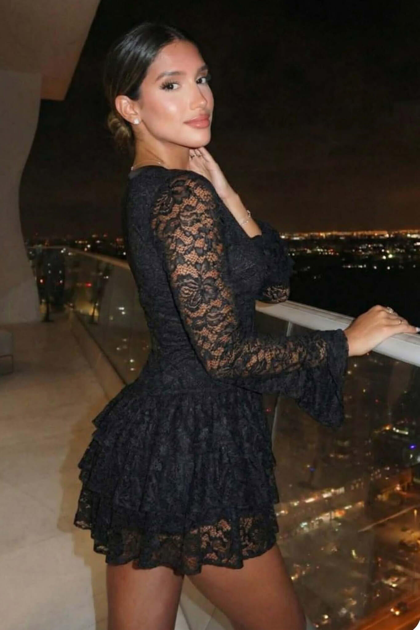 Rochie-Salopeta mini Sore, Negru