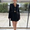 Rochie-Salopeta mini Blake, negru
