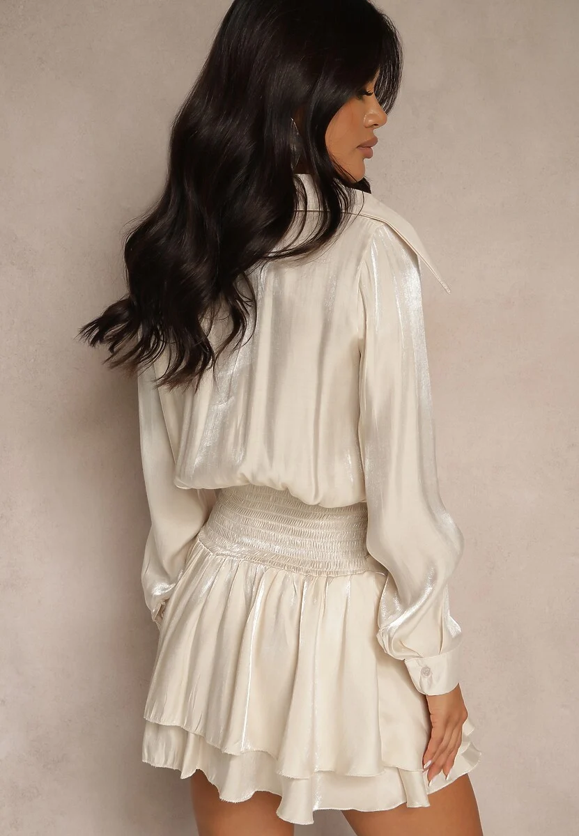 Rochie mini Dara, Bej