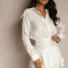 Rochie mini Dara, Alb