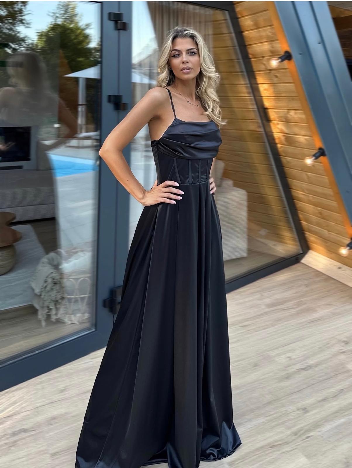 Rochie maxi Alice, Negru