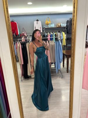 Rochie maxi Alice, Albastru Turcoaz