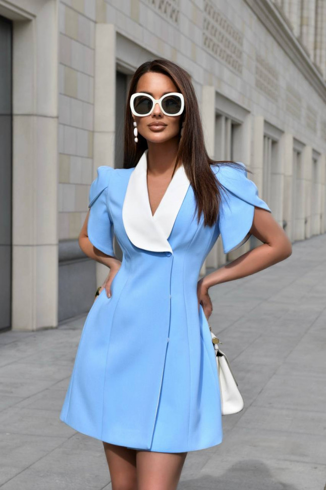Rochie mini Lora, Albastru