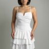 Rochie mini Aria, alb
