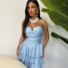 Rochie mini Aria, albastru