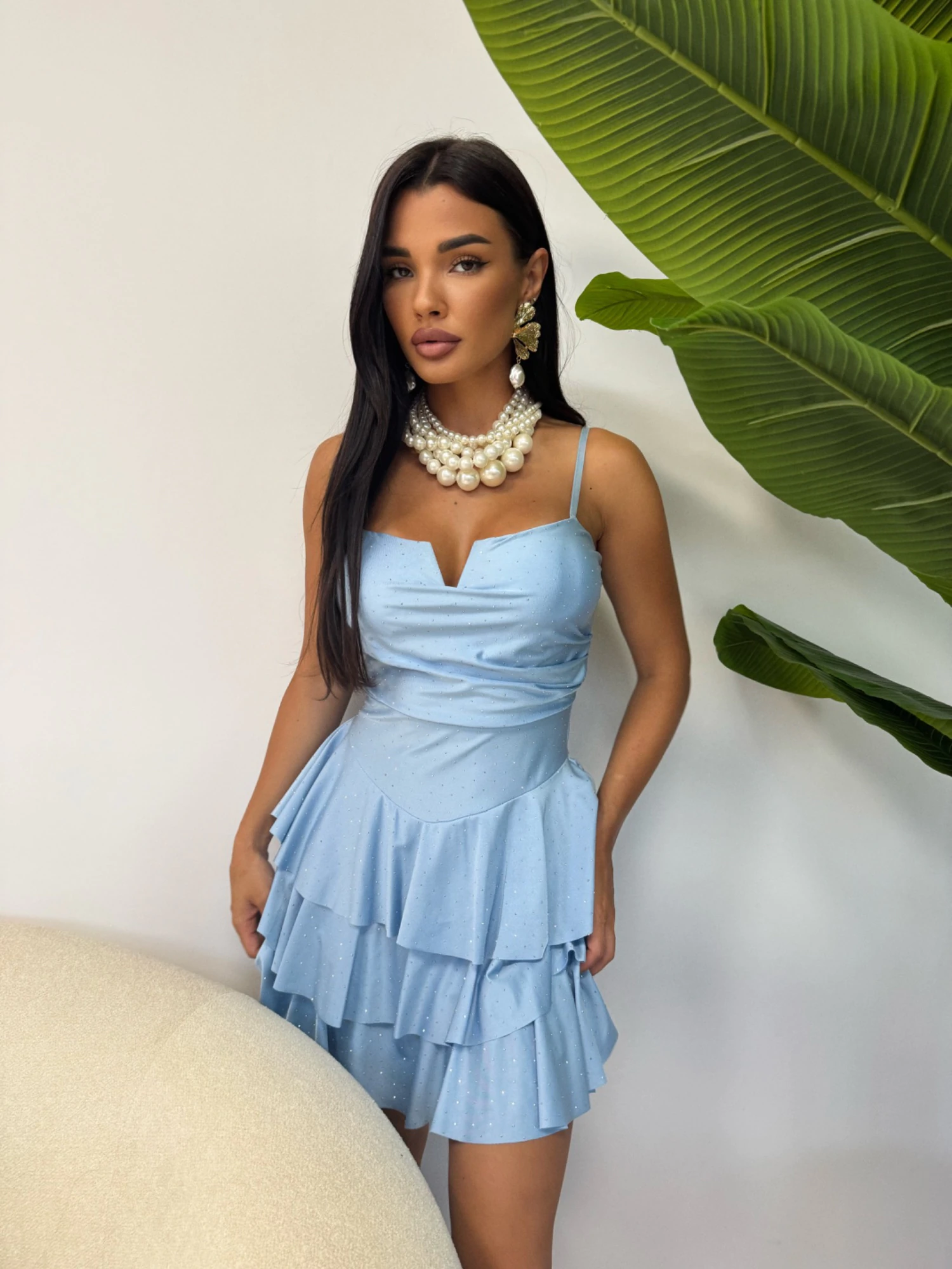 Rochie mini Aria, albastru