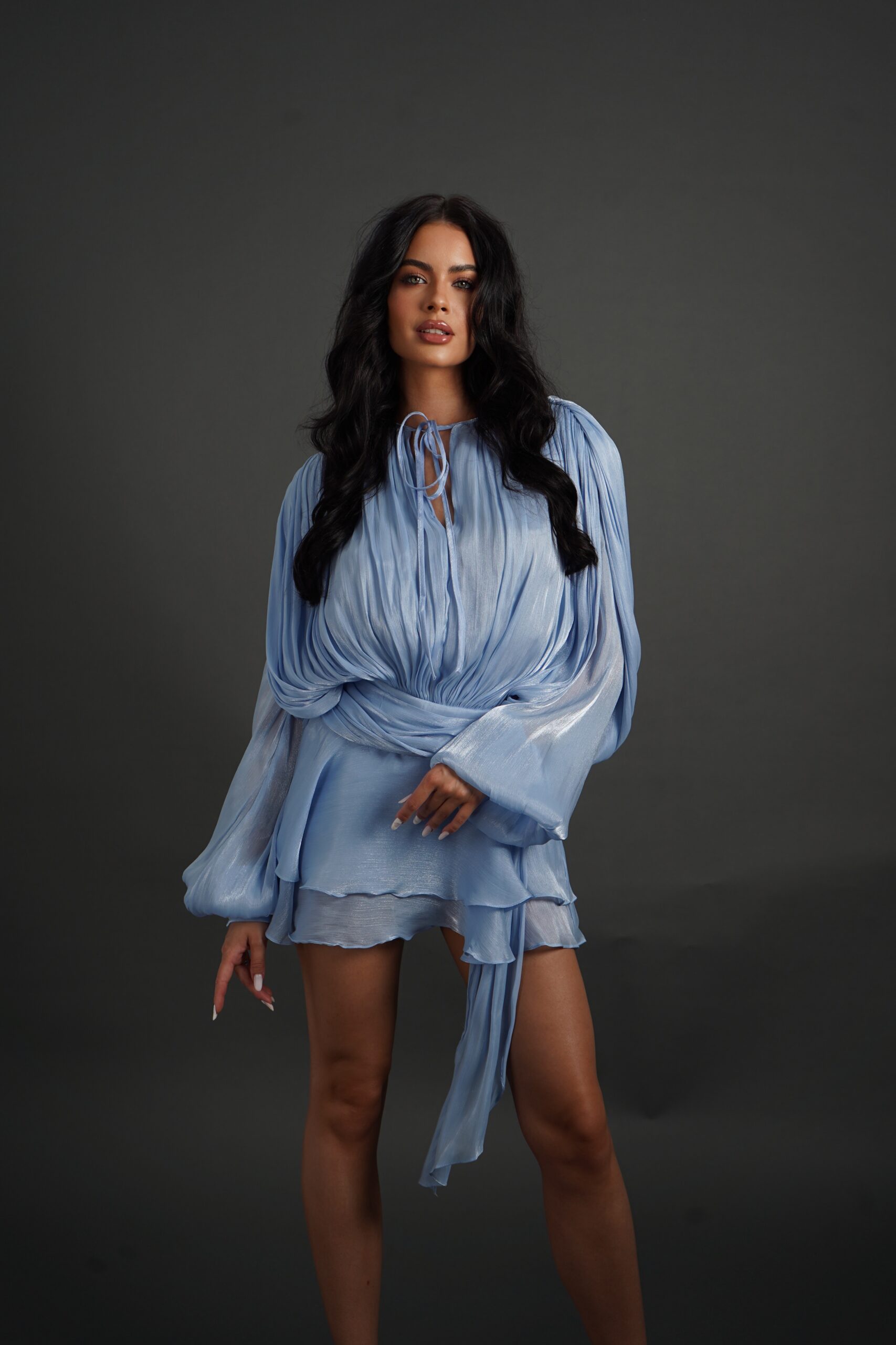 Rochie mini Clara, Albastru