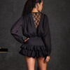 Rochie-Salopeta mini Freya, Negru