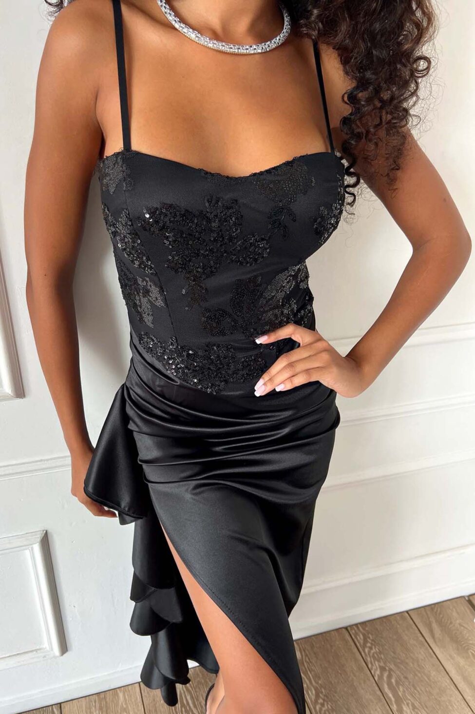 Rochie maxi Marisa, Negru