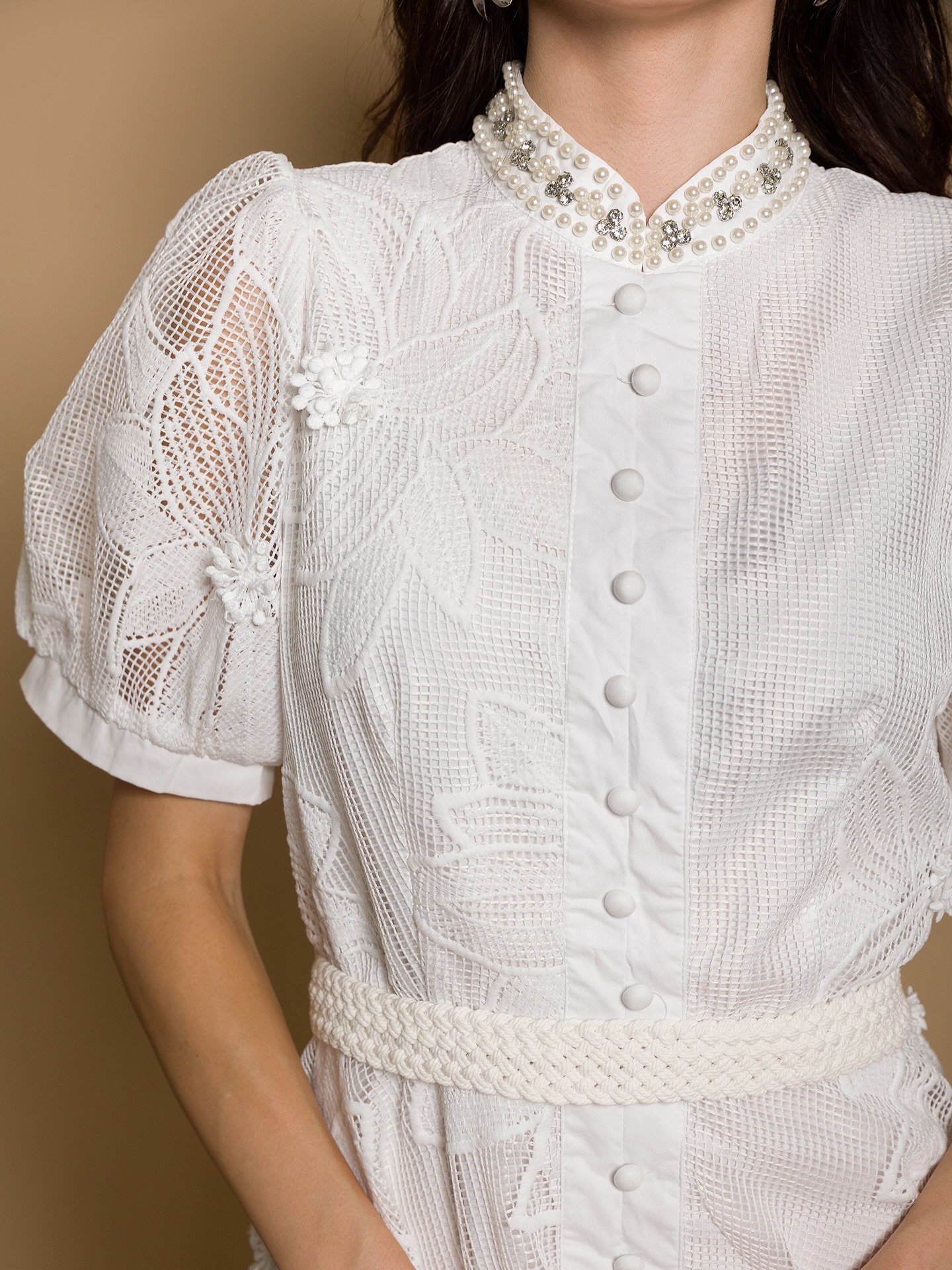 Rochie mini Tiana, Alb