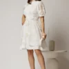 Rochie mini Tiana, Alb