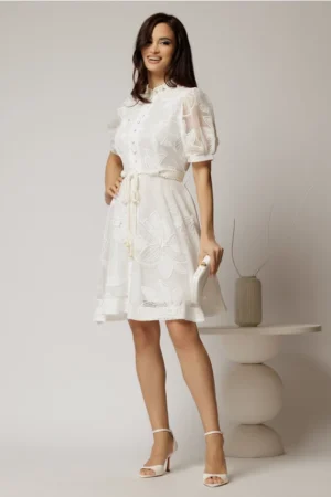 Rochie mini Tiana, Alb
