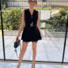 Rochie-Salopeta mini Ella, Negru